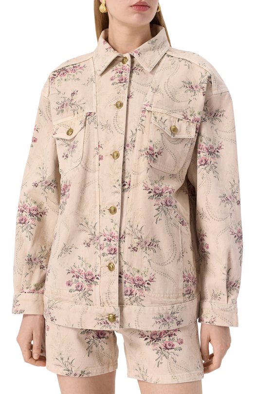 Джинсовая куртка The Kooples FBL030005K Кремовый  FBL030005K Фото 3