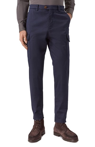 Хлопковые брюки-карго BRUNELLO CUCINELLI, арт. M289LE1890, фото 3