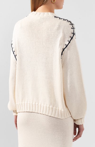 Пуловер из хлопка и шелка LORO PIANA, арт. FAL0231, фото 4