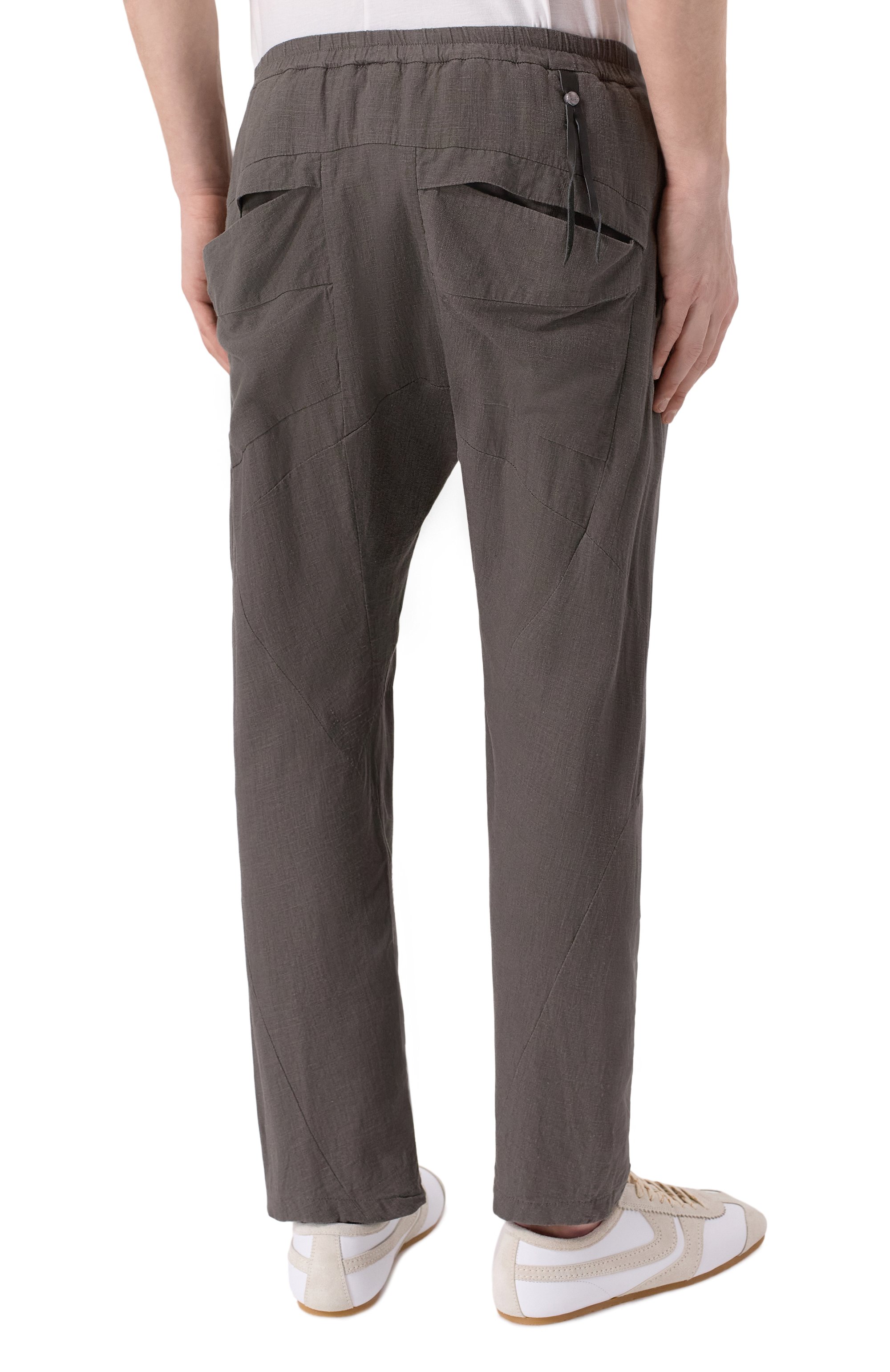 Брюки из вискозы и льна 139DEC, арт. PN510-GRE, фото 4