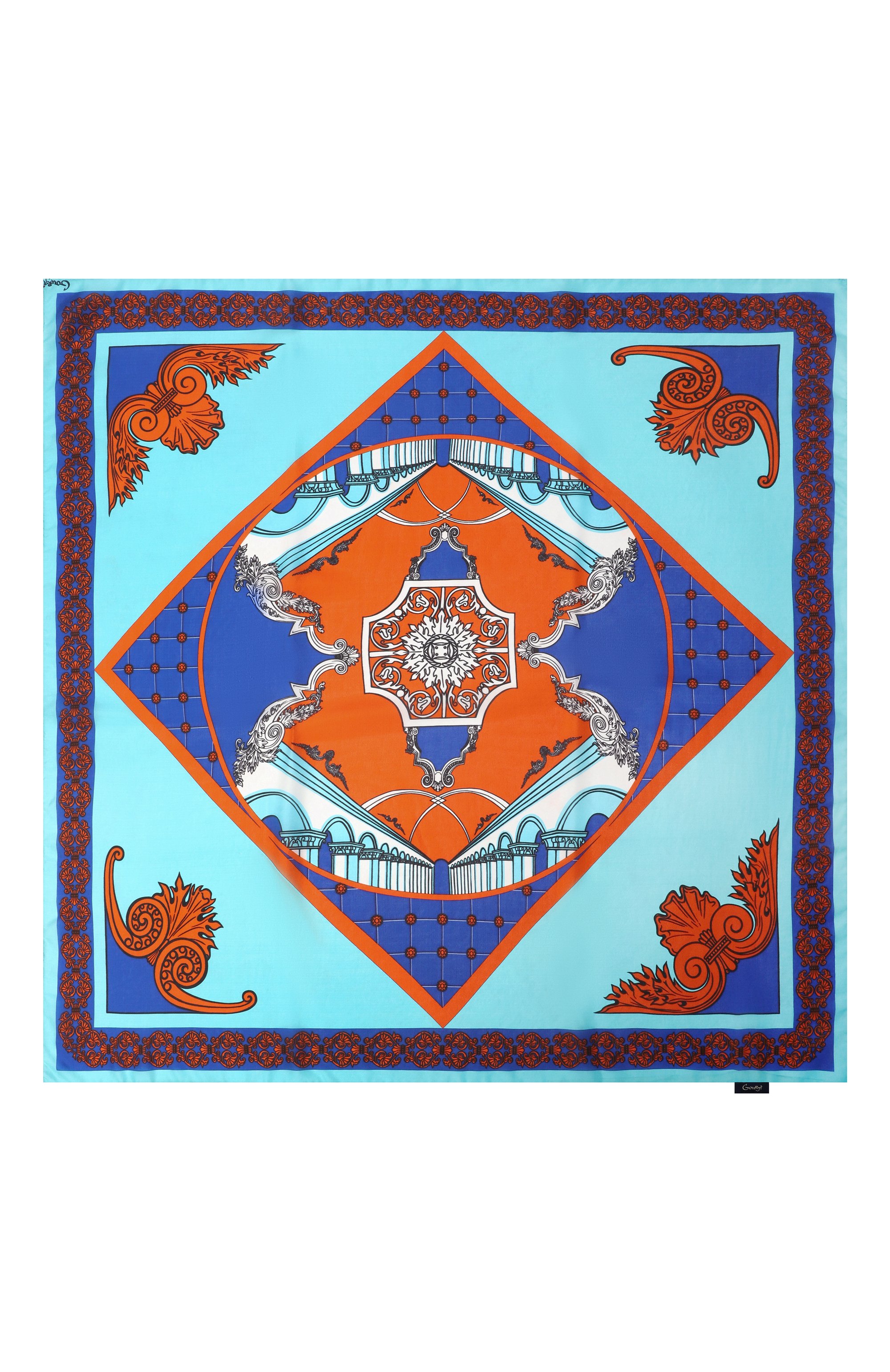 Шелковый платок неополитен GOURJI, арт. 91145237/44, фото 4