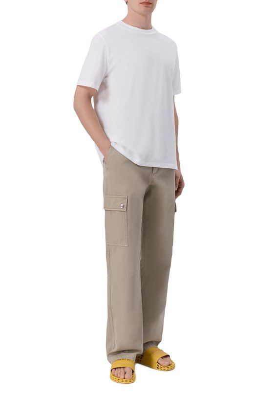 Кожаные шлепанцы Stefano Ricci UT50_G777/WY Жёлтый  UT50_G777/WY Фото 2