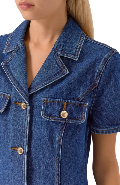 Джинсовое платье SELF-PORTRAIT, арт. AW25807SBBL, фото 4