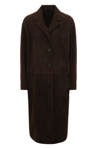 Замшевое пальто PRADA, арт. 56A018-1FEK-F0003, фото 1