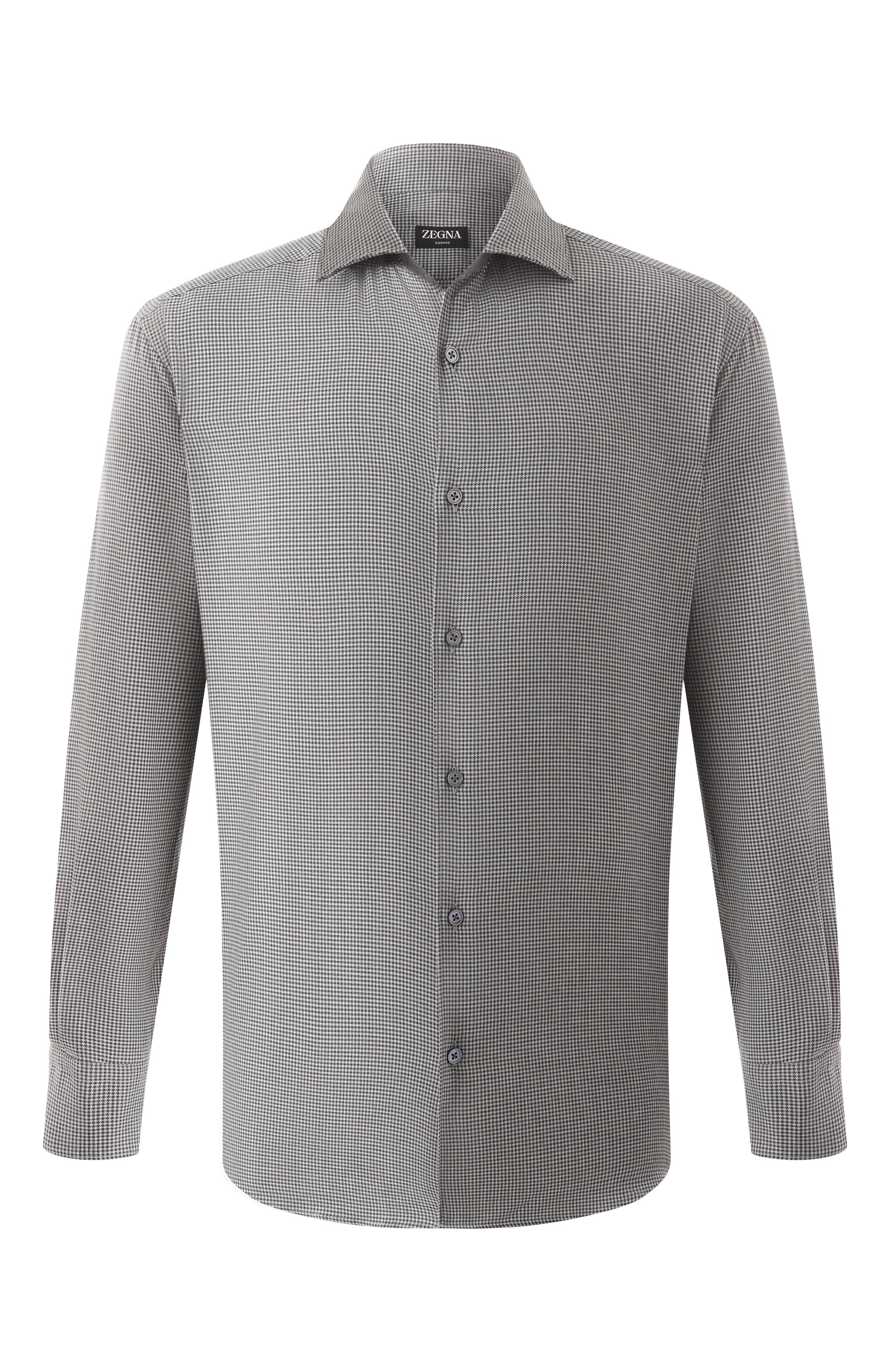 Рубашка из хлопка и кашемира ZEGNA, арт. SRF5/UEX45A8, фото 1