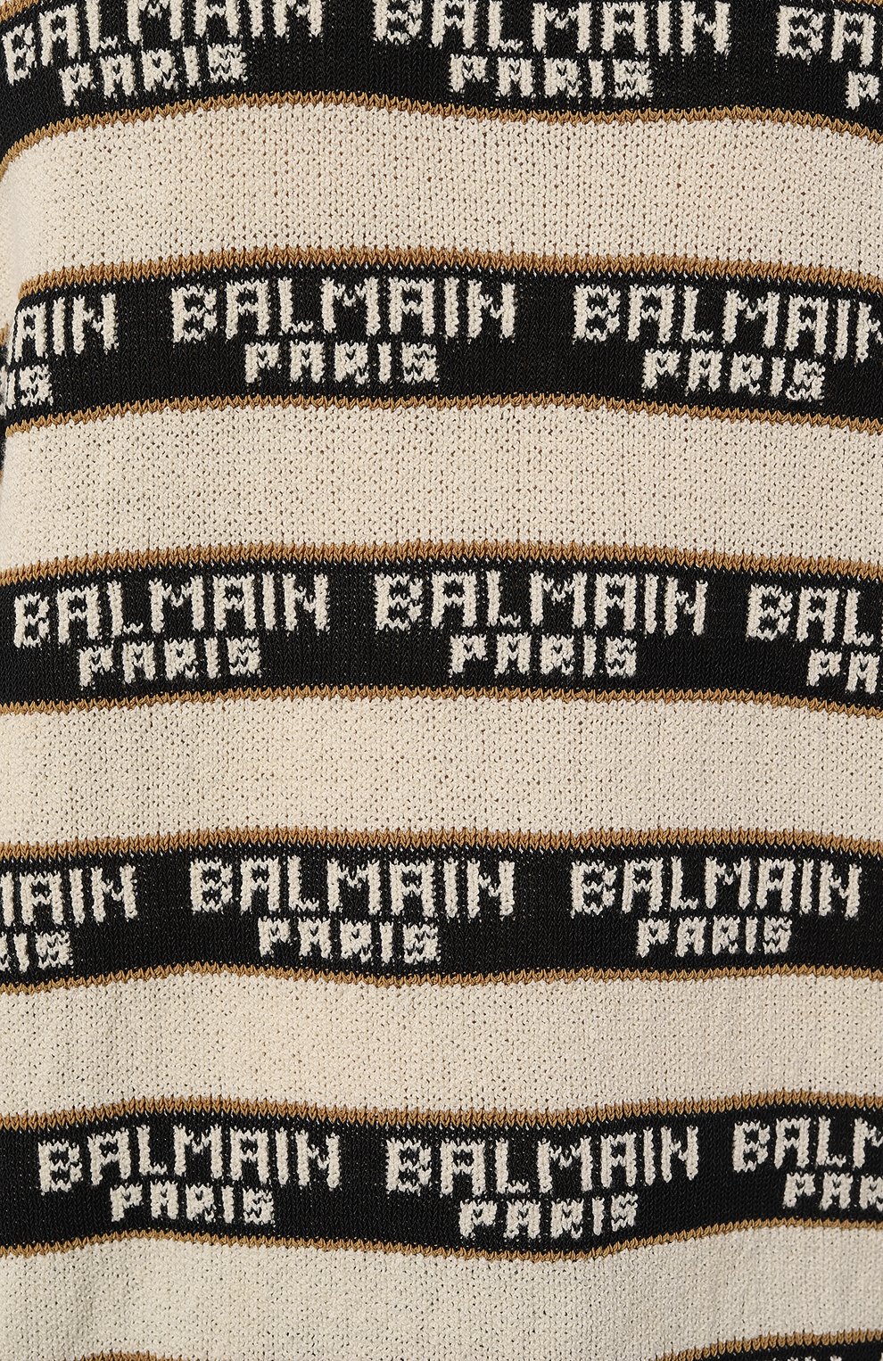 Джемпер из хлопка и шерсти BALMAIN кремового цвета по цене 121000 руб., арт. AH0KD000KE56, фото 5 Джемпер из хлопка и шерсти BALMAIN, арт. AH0KD000KE56, фото 5