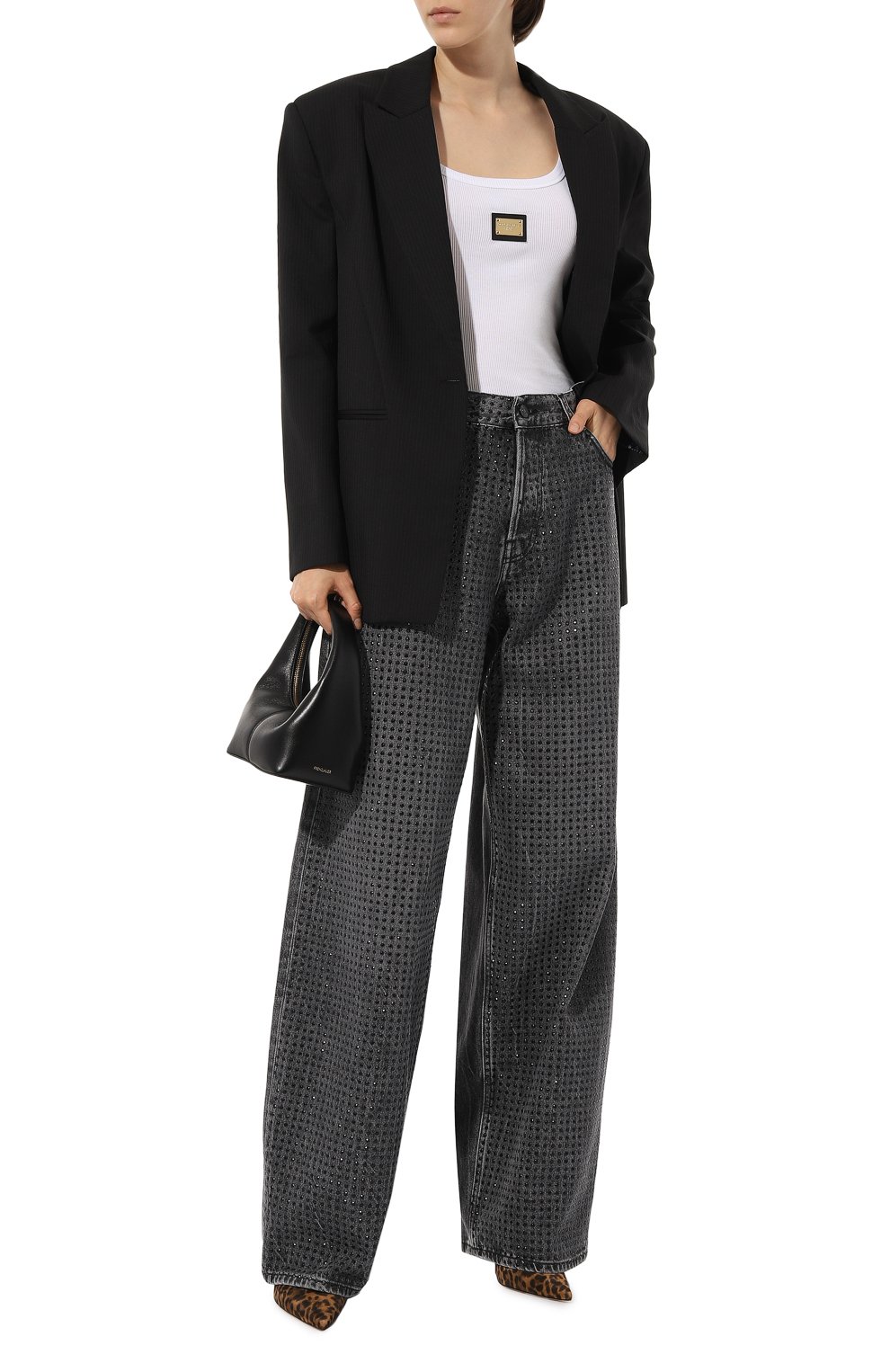 Хлопковая майка DOLCE & GABBANA белого цвета по цене 62250 руб., арт. F8U31T/FU7AV, фото 2 Хлопковая майка DOLCE & GABBANA, арт. F8U31T/FU7AV, фото 2