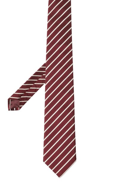 Шелковый галстук EMPORIO ARMANI бордового цвета по цене 17400 руб., арт. EM001344/TE16545, фото 3 Шелковый галстук EMPORIO ARMANI, арт. EM001344/TE16545, фото 3