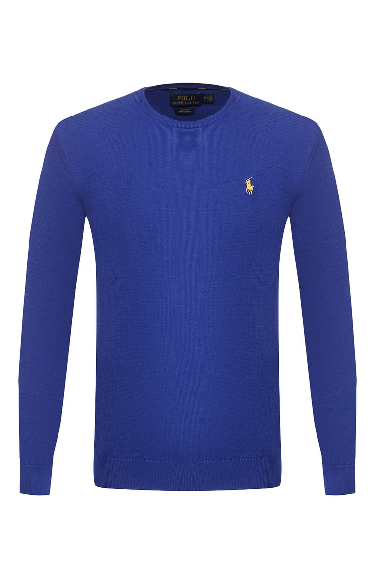 Мужской синий хлопковый джемпер POLO RALPH LAUREN купить в интернет ...