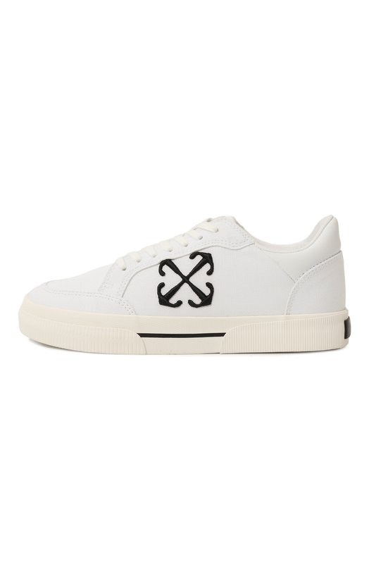 Текстильные кеды New Low Vulcanized Off-White 0MIA293S24FAB001 Белый  0MIA293S24FAB001 Фото 2