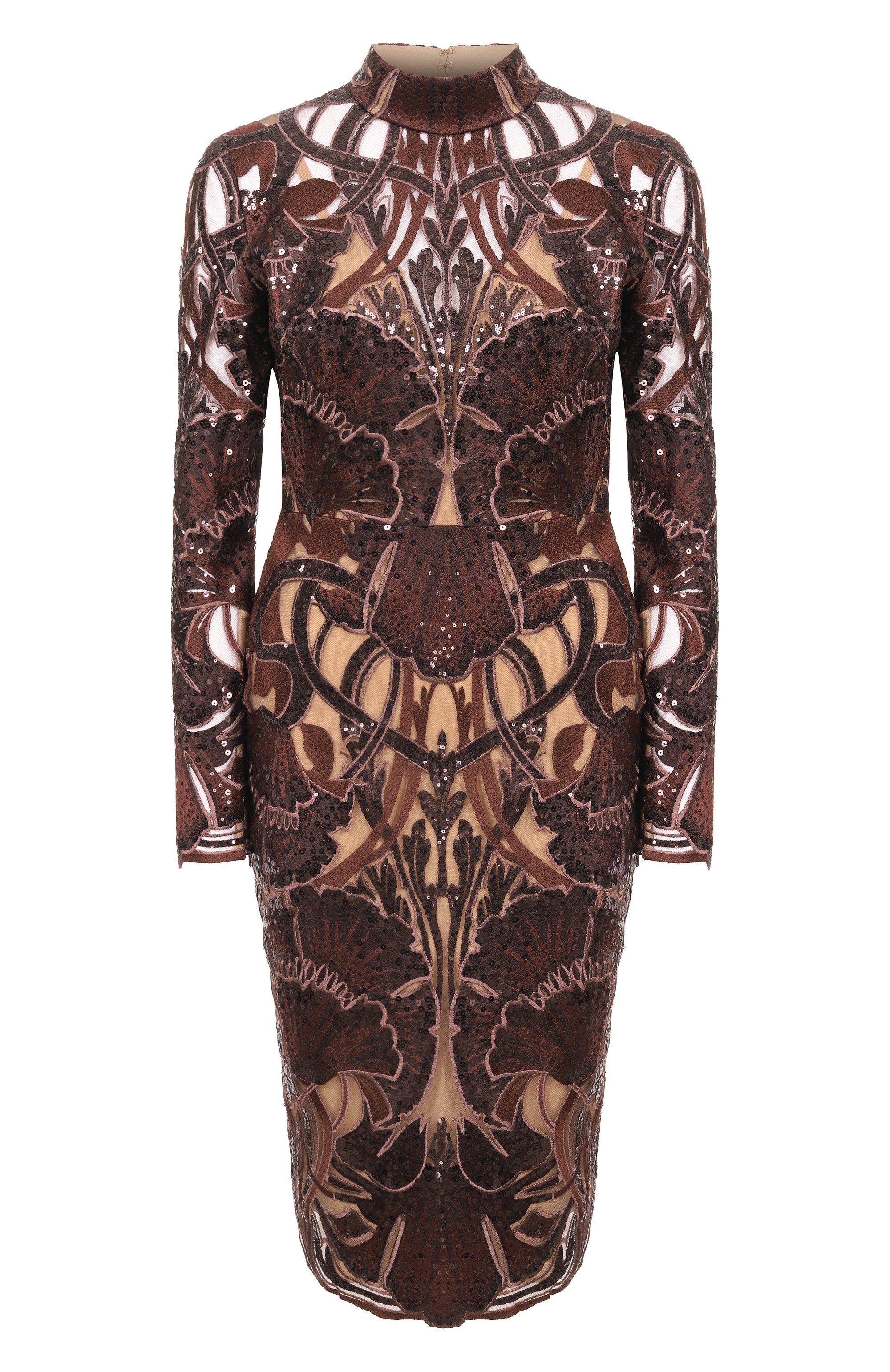 Платье с отделкой пайетками ELIE SAAB, арт. D0887NF25/YA050, фото 1