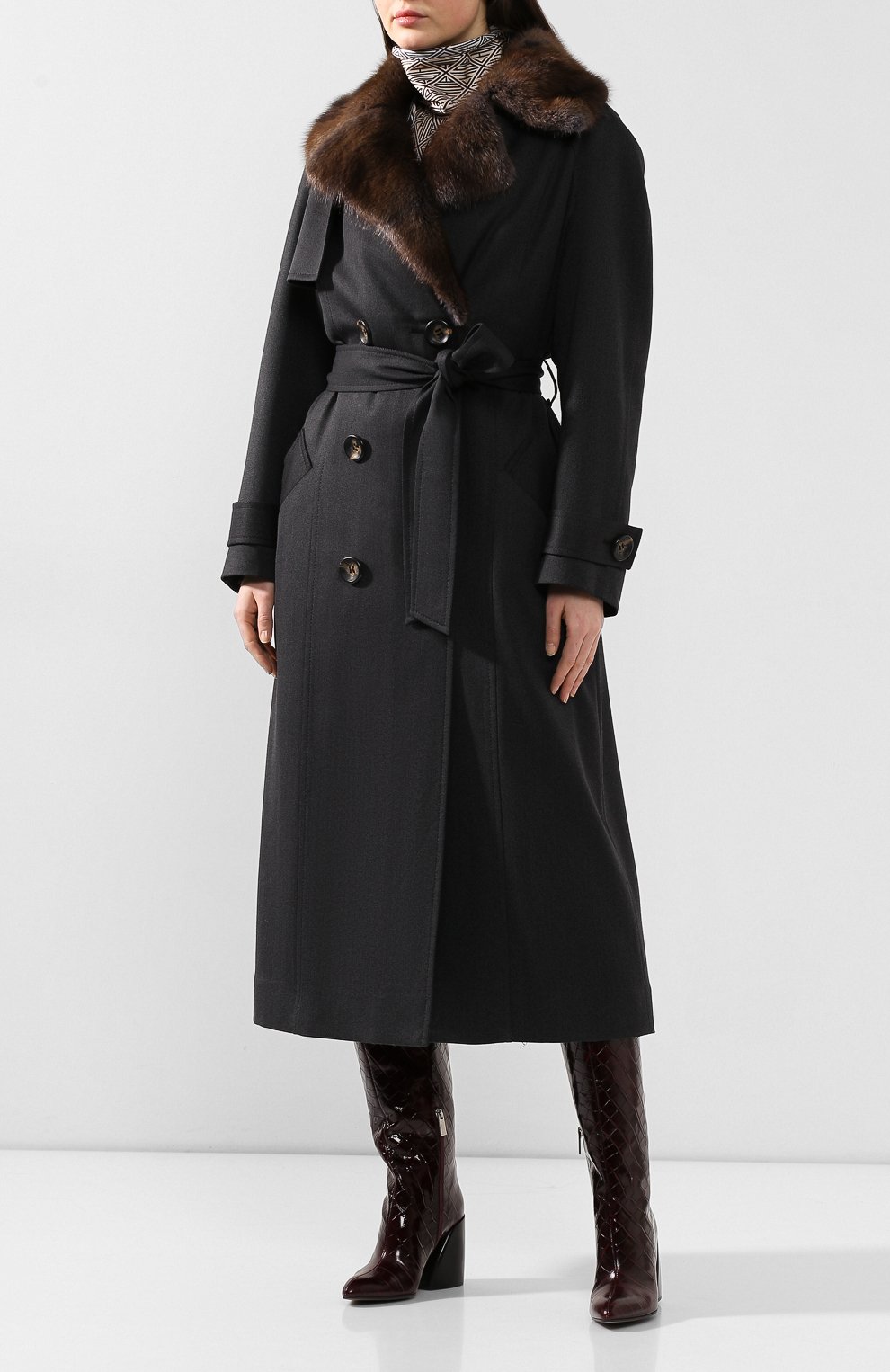 Пальто с меховой подкладкой COLOR TEMPERATURE, арт. 351, фото 2