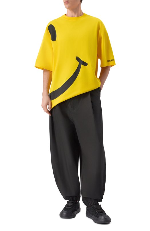 Хлопковая футболка Moschino A0708/0241 Жёлтый  A0708/0241 Фото 2