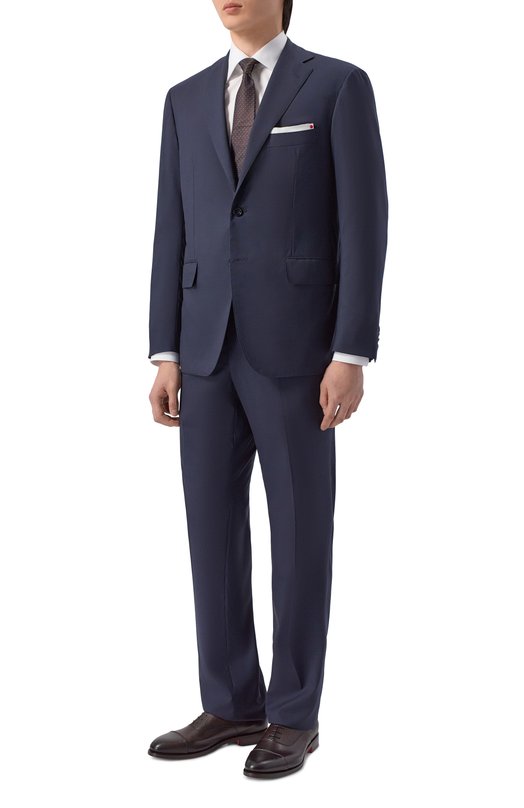 Шерстяной костюм Kiton UA81K01274_001 Синий UA81K01274_001