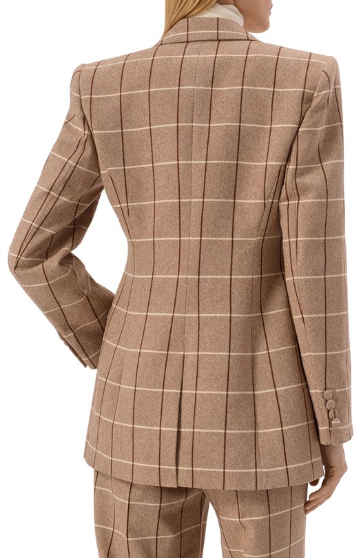 Шерстяной жакет Valentino 7B0CE4V2/9R3 Бежевый  7B0CE4V2/9R3 Фото 4