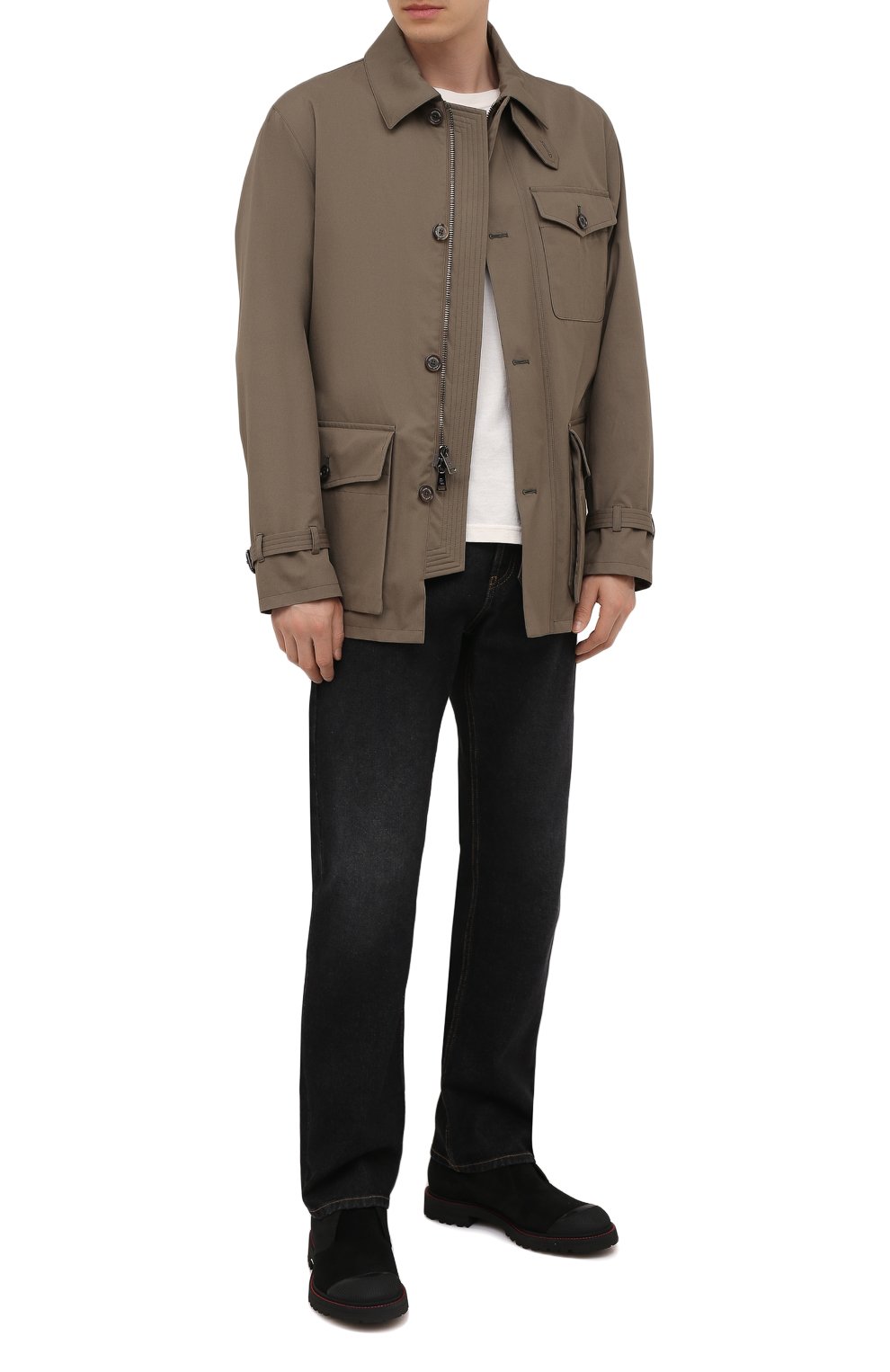 Замшевые ботинки KITON черного цвета по цене 168500 руб., арт. USSPETEN00689, фото 2 Замшевые ботинки KITON, арт. USSPETEN00689, фото 2