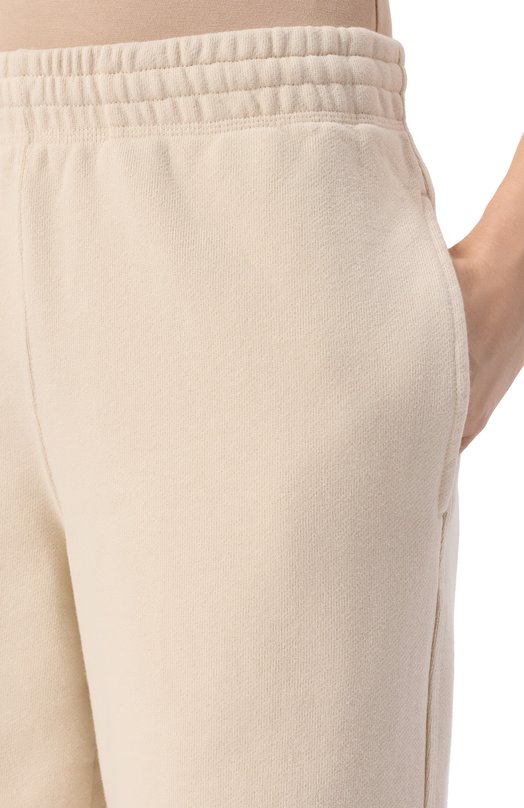 Хлопковые брюки Burberry 8105336 Кремовый  8105336 Фото 5