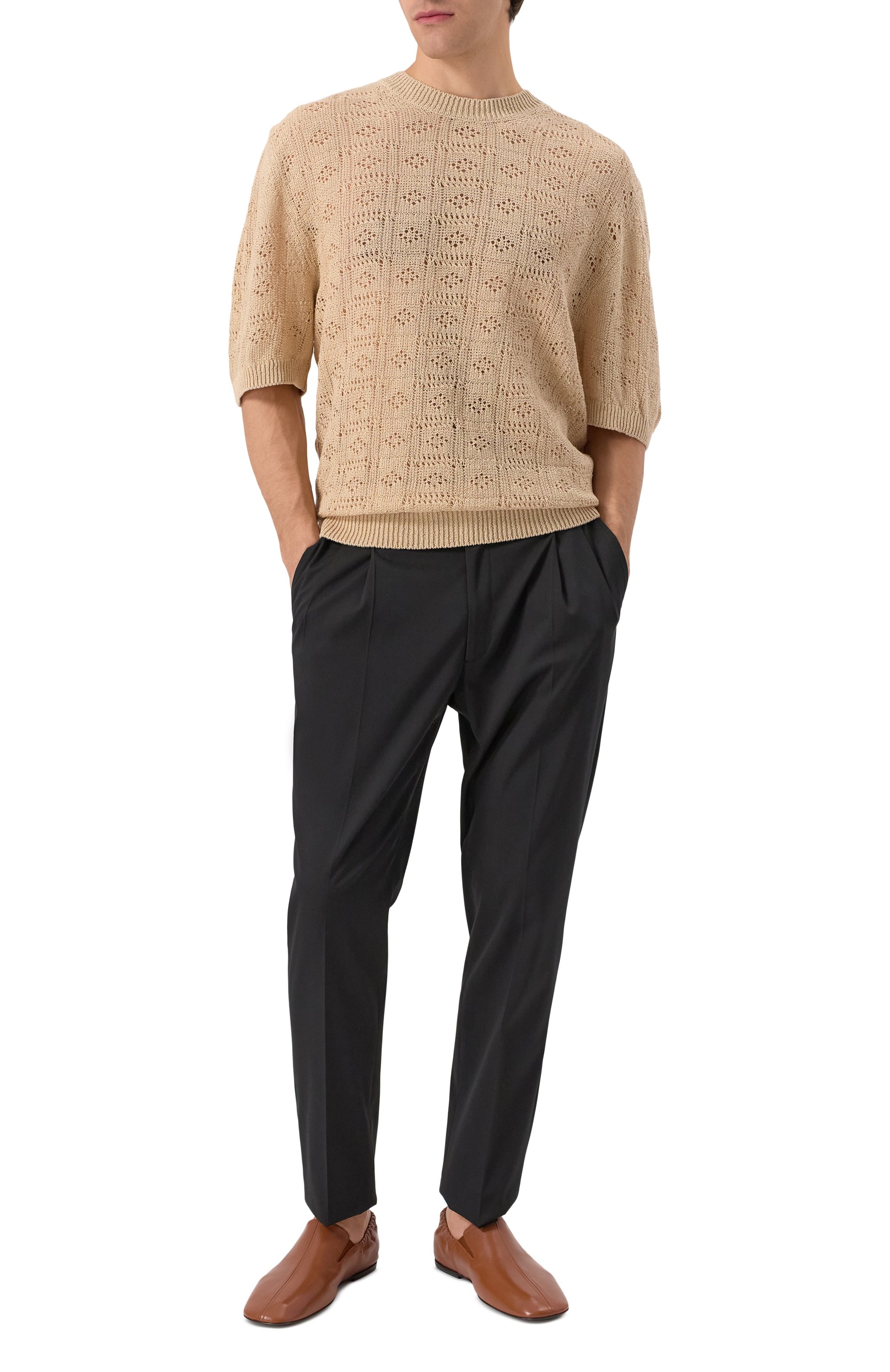 Кожаные слиперы DRIES VAN NOTEN, арт. MS251-1314/112, фото 2