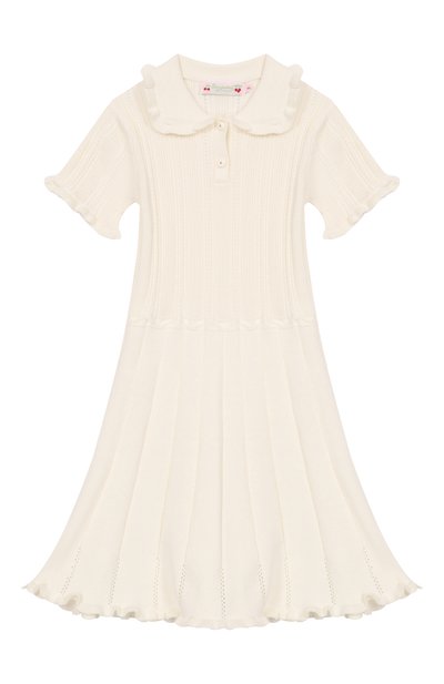 Платье из хлопка и кашемира BONPOINT, арт. S06GDRK00003/4A-8A