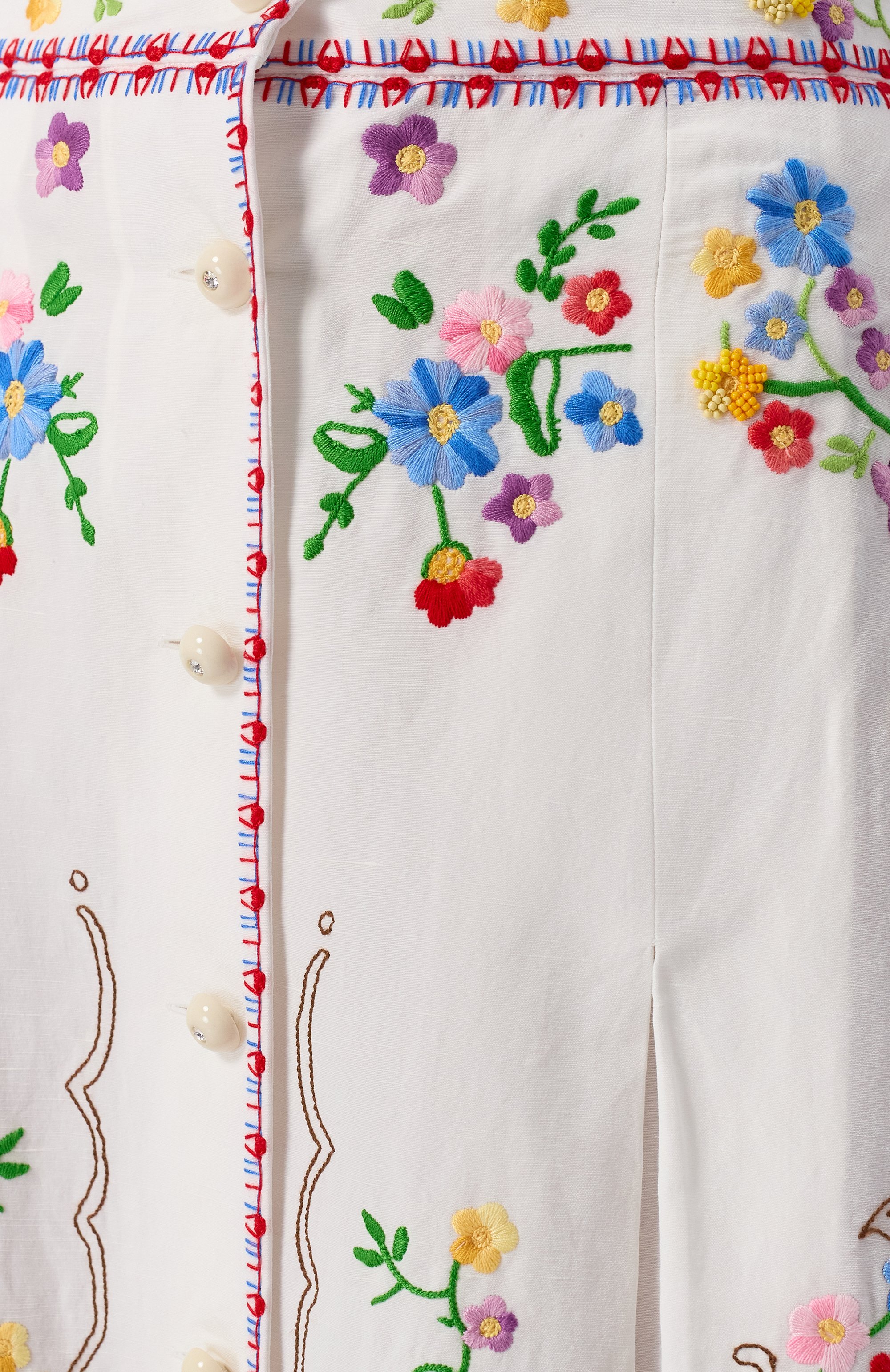 Юбка хлопка и льна VALENTINO, арт. 6B3RACP790D, фото 6