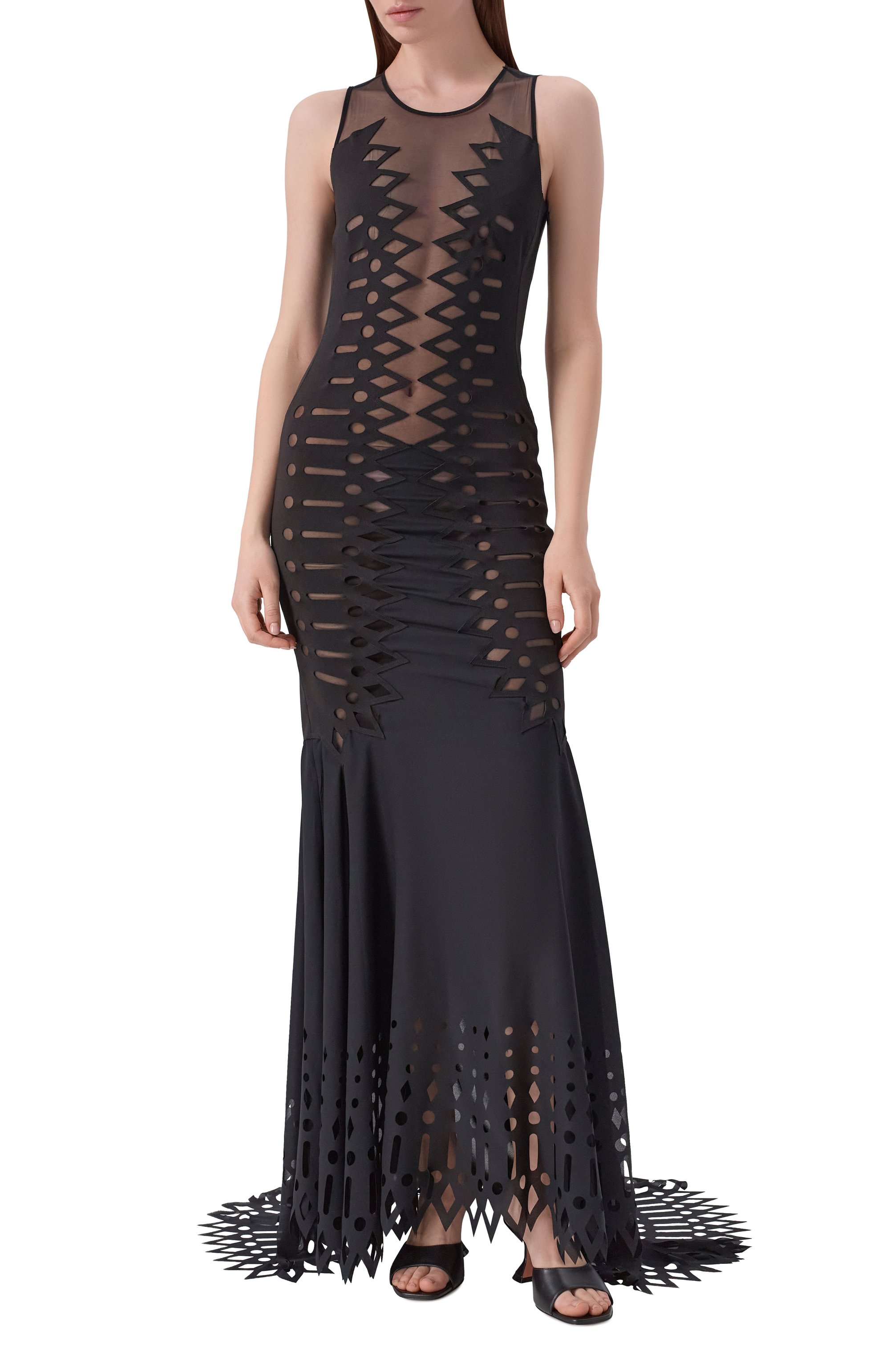 Платье BLUMARINE черного цвета по цене 211000 руб., арт. 2A755A, фото 2 Платье BLUMARINE, арт. 2A755A, фото 2