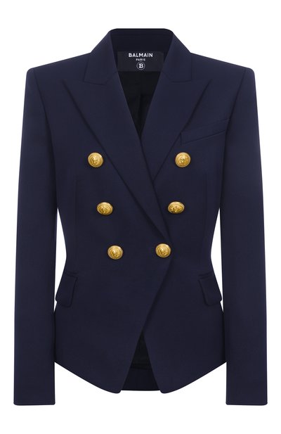 Женский шерстяной жакет BALMAIN, арт. XF1SG000/WB08