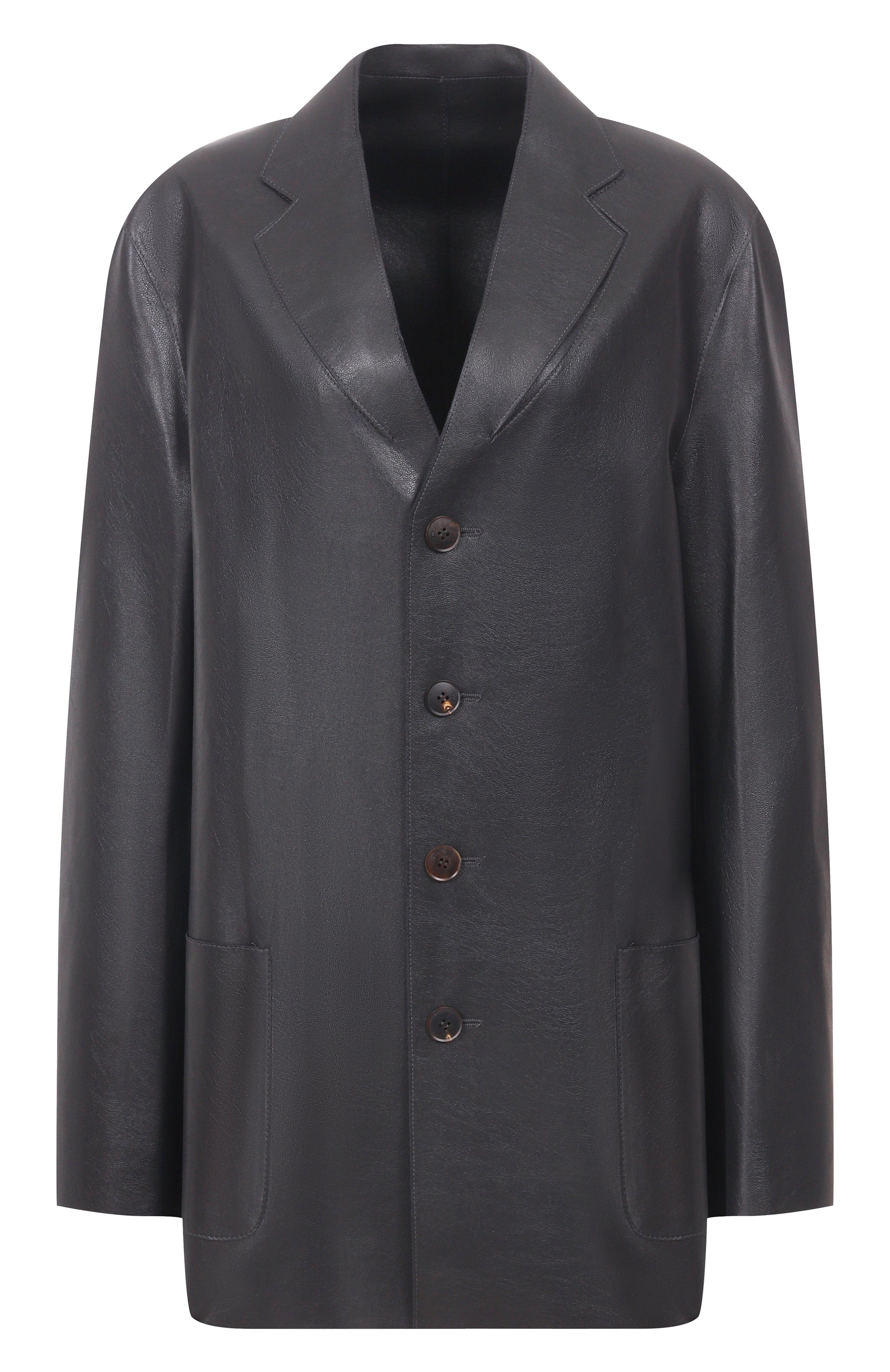 Жакет из экокожи GOOROO черного цвета по цене 237060 руб., арт. LJT002-9073-900-FW25/26, фото 1 Жакет из экокожи GOOROO, арт. LJT002-9073-900-FW25/26, фото 1