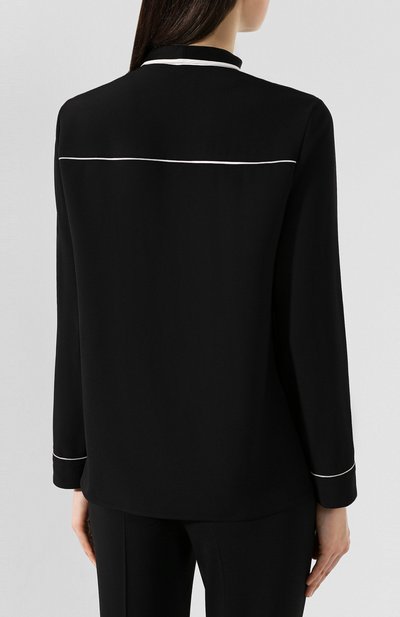 Блузка REDVALENTINO черного цвета по цене 44600 руб., арт. TR3ABC90/0F1, фото 4 Блузка REDVALENTINO, арт. TR3ABC90/0F1, фото 4