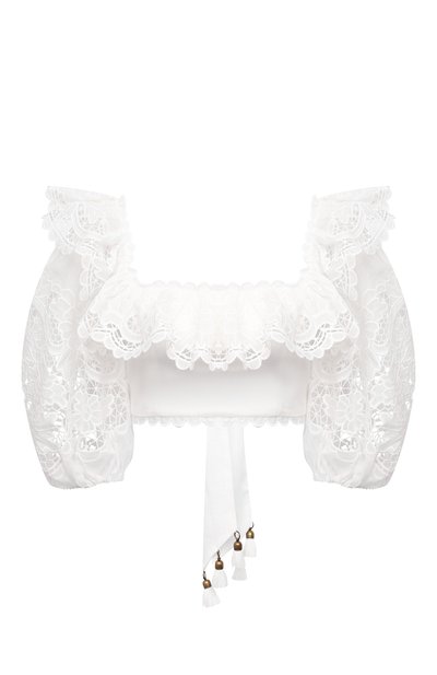 Хлопковый топ ZIMMERMANN, арт. 9840TLLU, фото 1