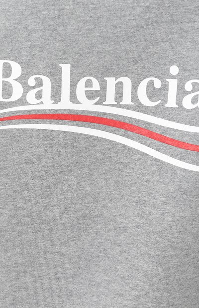 Хлопковая толстовка свободного кроя с капюшоном BALENCIAGA, арт. 528350/TBV14, фото 5