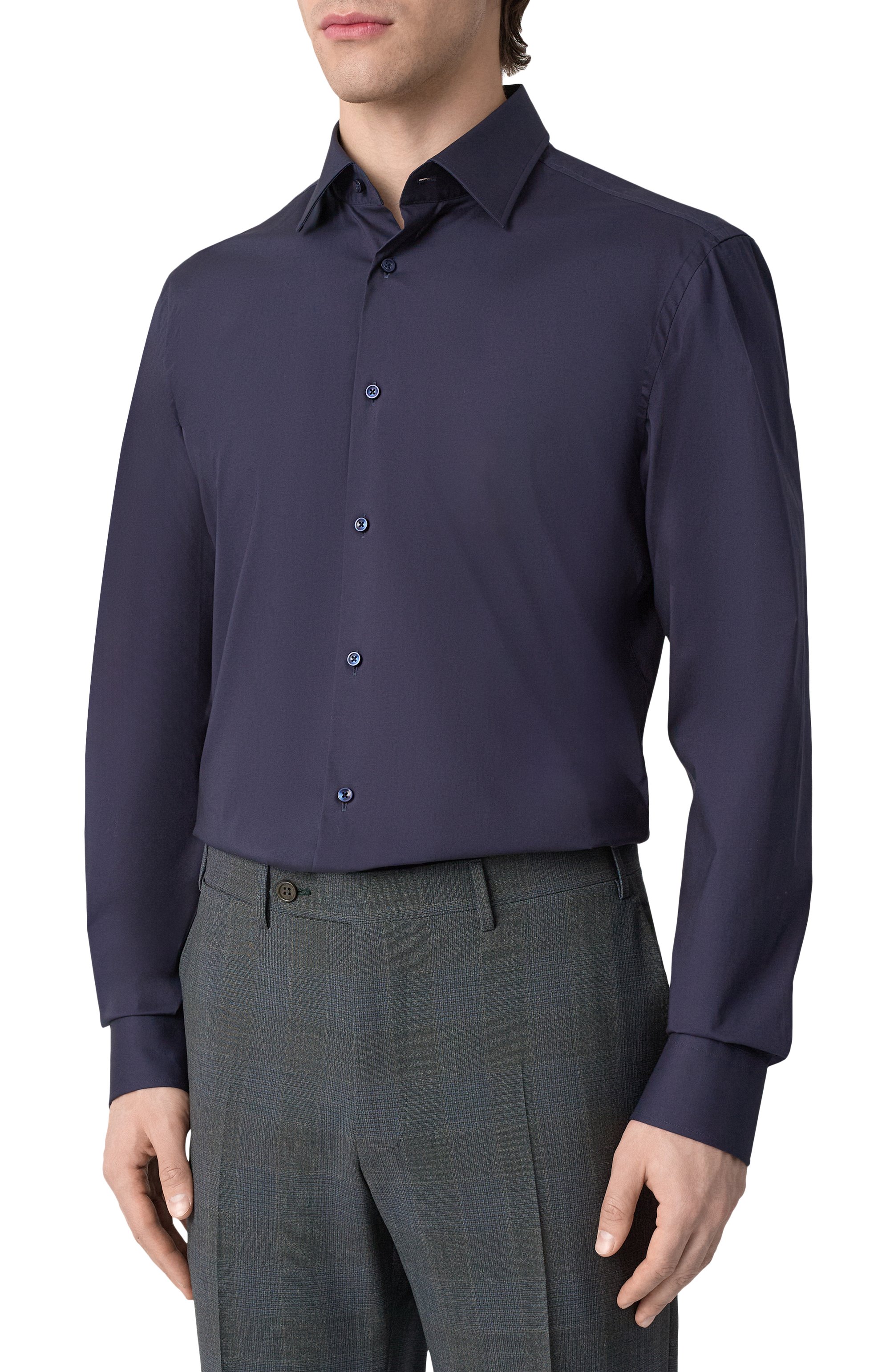 Хлопковая сорочка BOSS, арт. 50469345, фото 3