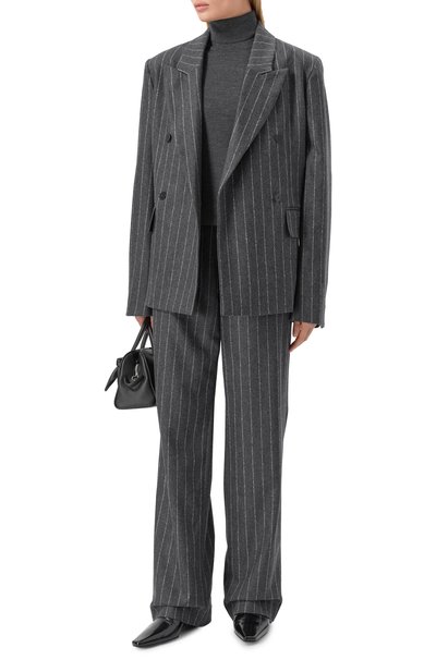 Жакет из шерсти и кашемира LOULOU DE SAISON серого цвета по цене 75700 руб., арт. KALEN, фото 2 Жакет из шерсти и кашемира LOULOU DE SAISON, арт. KALEN, фото 2