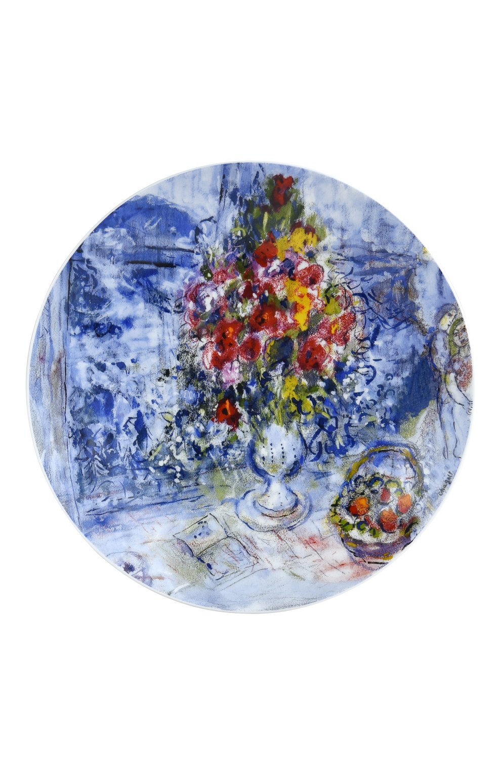 Набор из 4-х салатных тарелок les bouquets de fleurs de marc chagall BERNARDAUD разноцветного цвета по цене 69750 руб., арт. 1828/17-4, фото 2 Набор из 4-х салатных тарелок les bouquets de fleurs de marc chagall BERNARDAUD, арт. 1828/17-4, фото 2
