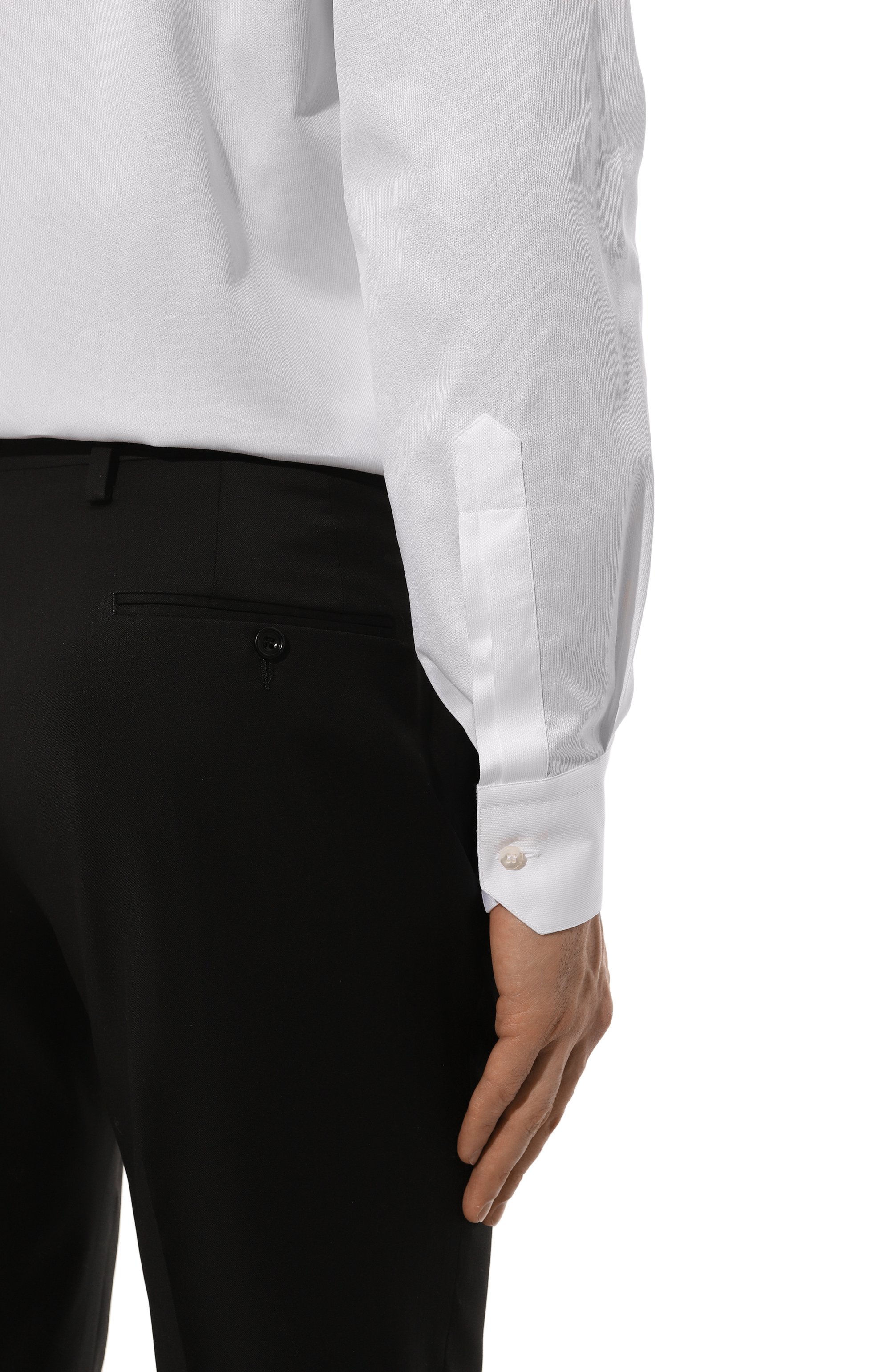 Хлопковая сорочка STEFANO RICCI белого цвета по цене 86000 руб., арт. MC000540/A504, фото 5 Хлопковая сорочка STEFANO RICCI, арт. MC000540/A504, фото 5