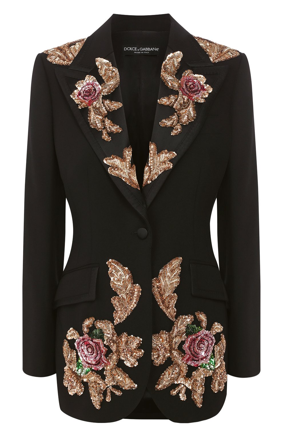 Жакет из смеси шерсти и шелка DOLCE & GABBANA, арт. F297QZ/FUBAJ, фото 1