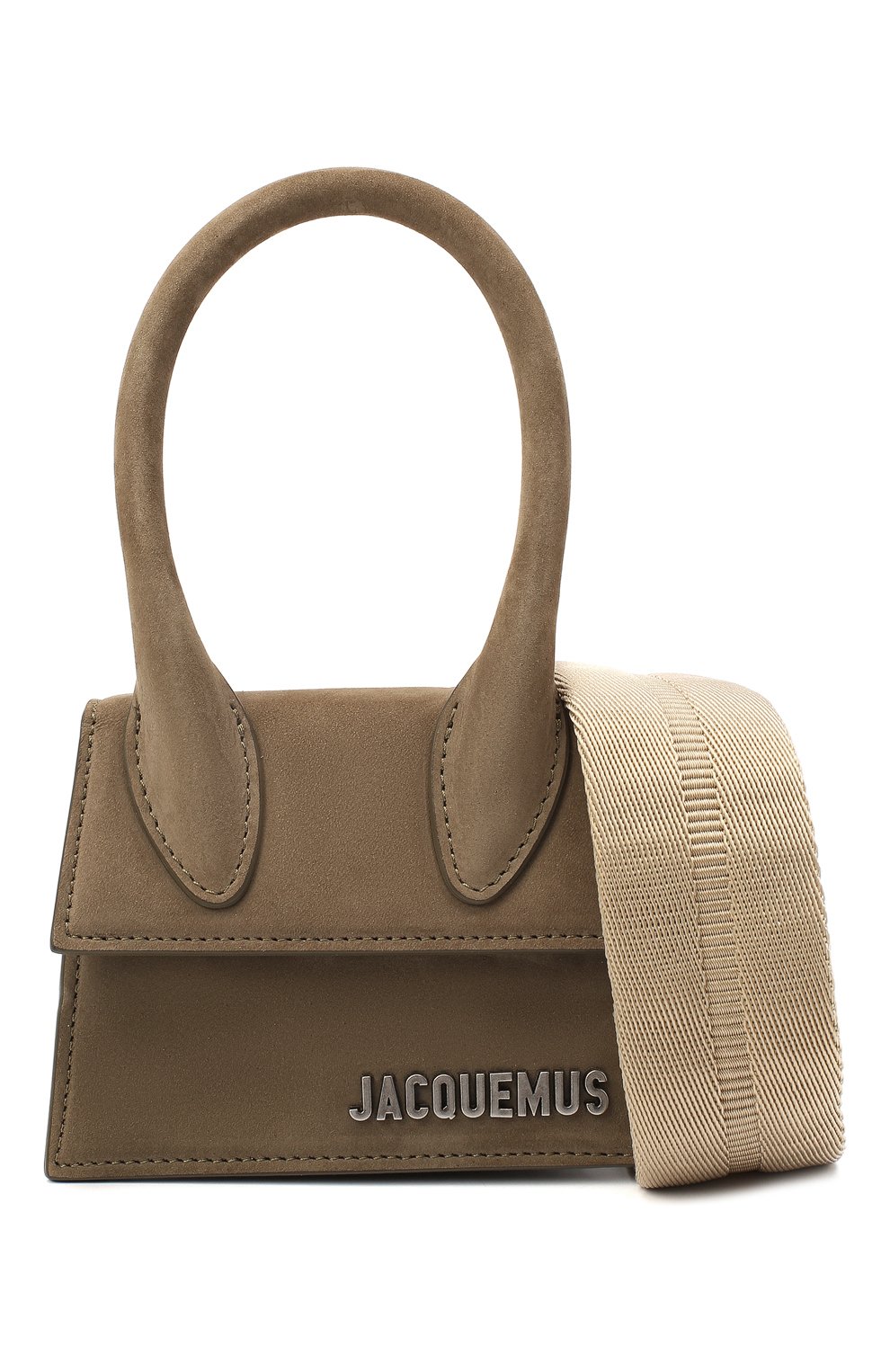 Мужская кожаная сумка le chiquito homme JACQUEMUS хаки цвета, арт. 206BA02/306570 | Фото 6 (Материал: Натуральная кожа; Материал сплава: Проставлено; Размер: mini; Ремень/цепочка: На ремешке; Драгоценные камни: Проставлено)