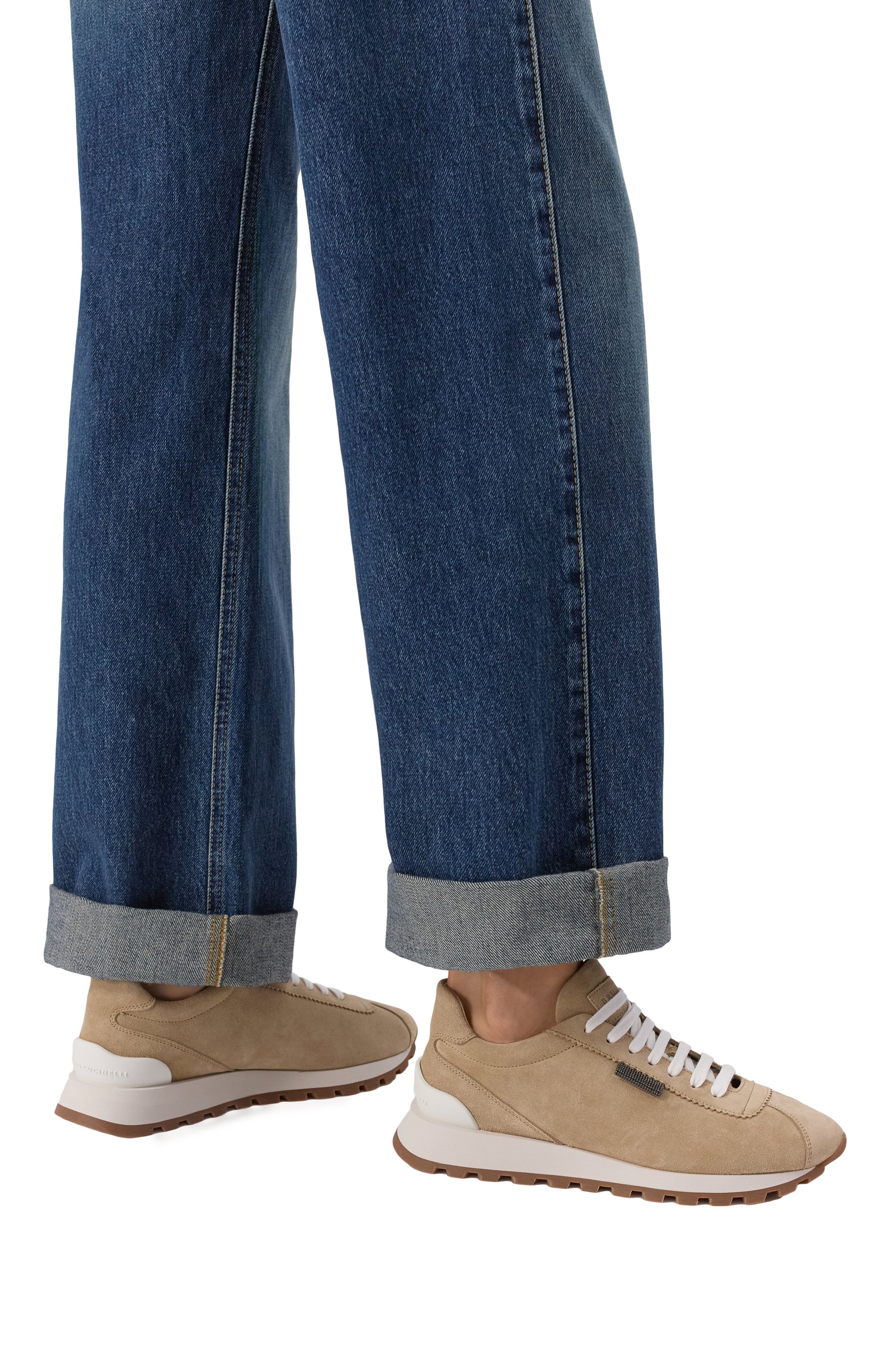 Замшевые кроссовки BRUNELLO CUCINELLI, арт. MZSFG2110P, фото 3