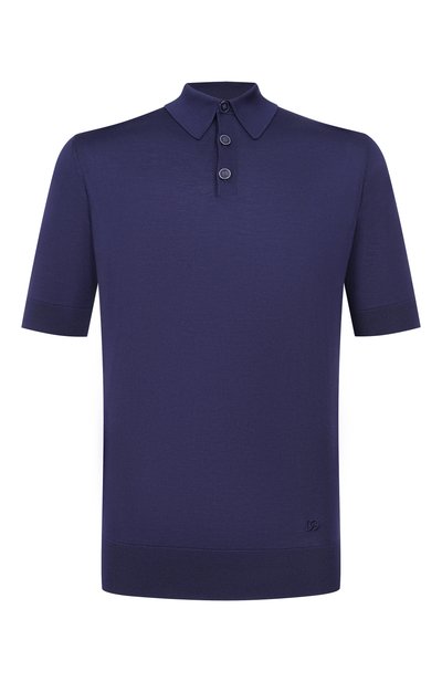 Мужская шелковое поло DOLCE & GABBANA, арт. GXZ02Z/JBS05