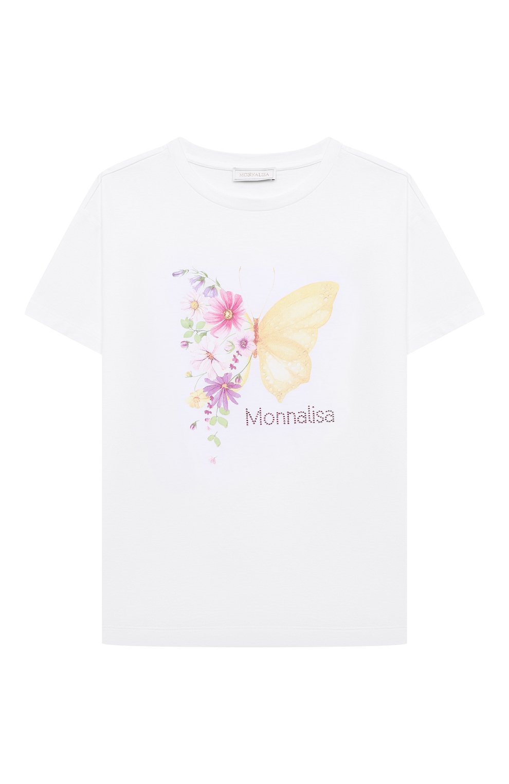 Хлопковая футболка MONNALISA, арт. 11A615, фото 1