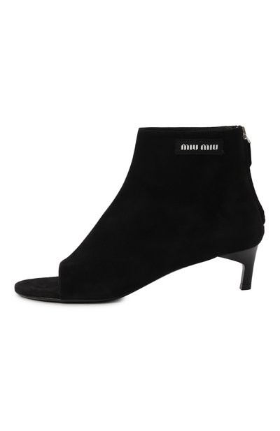 Замшевые ботильоны MIU MIU, арт. 5TK060F045008 F0002, фото 4
