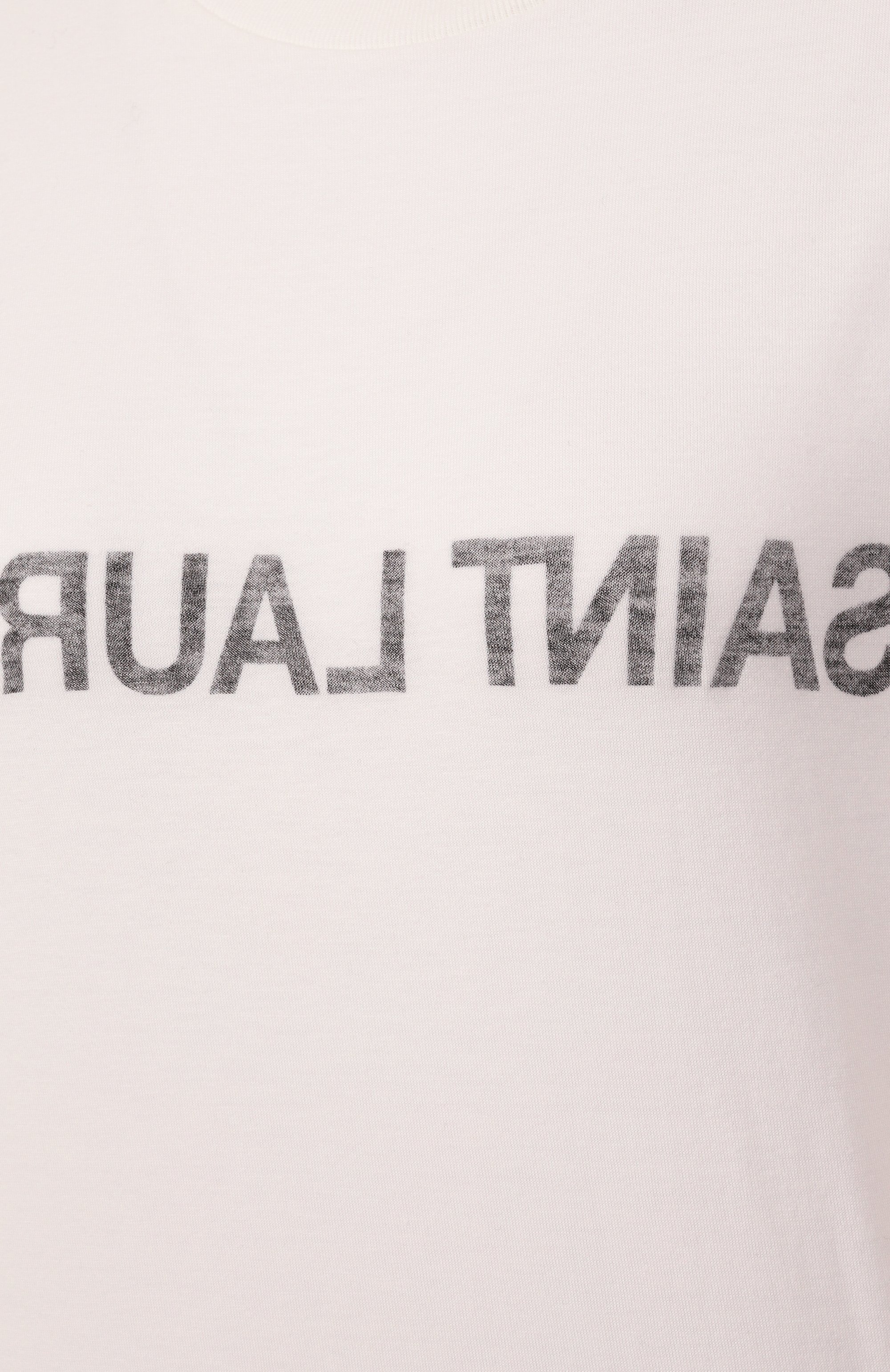 Хлопковая футболка SAINT LAURENT, арт. 665234/Y37AW, фото 6