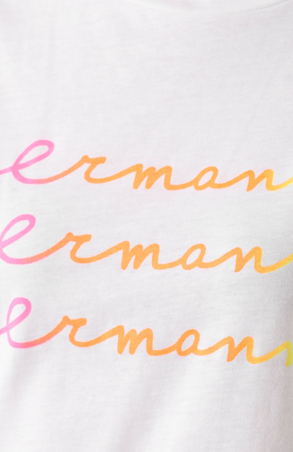 Хлопковая футболка ERMANNO ERMANNO SCERVINO белого цвета по цене 13400 руб., арт. 46T TS27 JC0, фото 5 Хлопковая футболка ERMANNO ERMANNO SCERVINO, арт. 46T TS27 JC0, фото 5