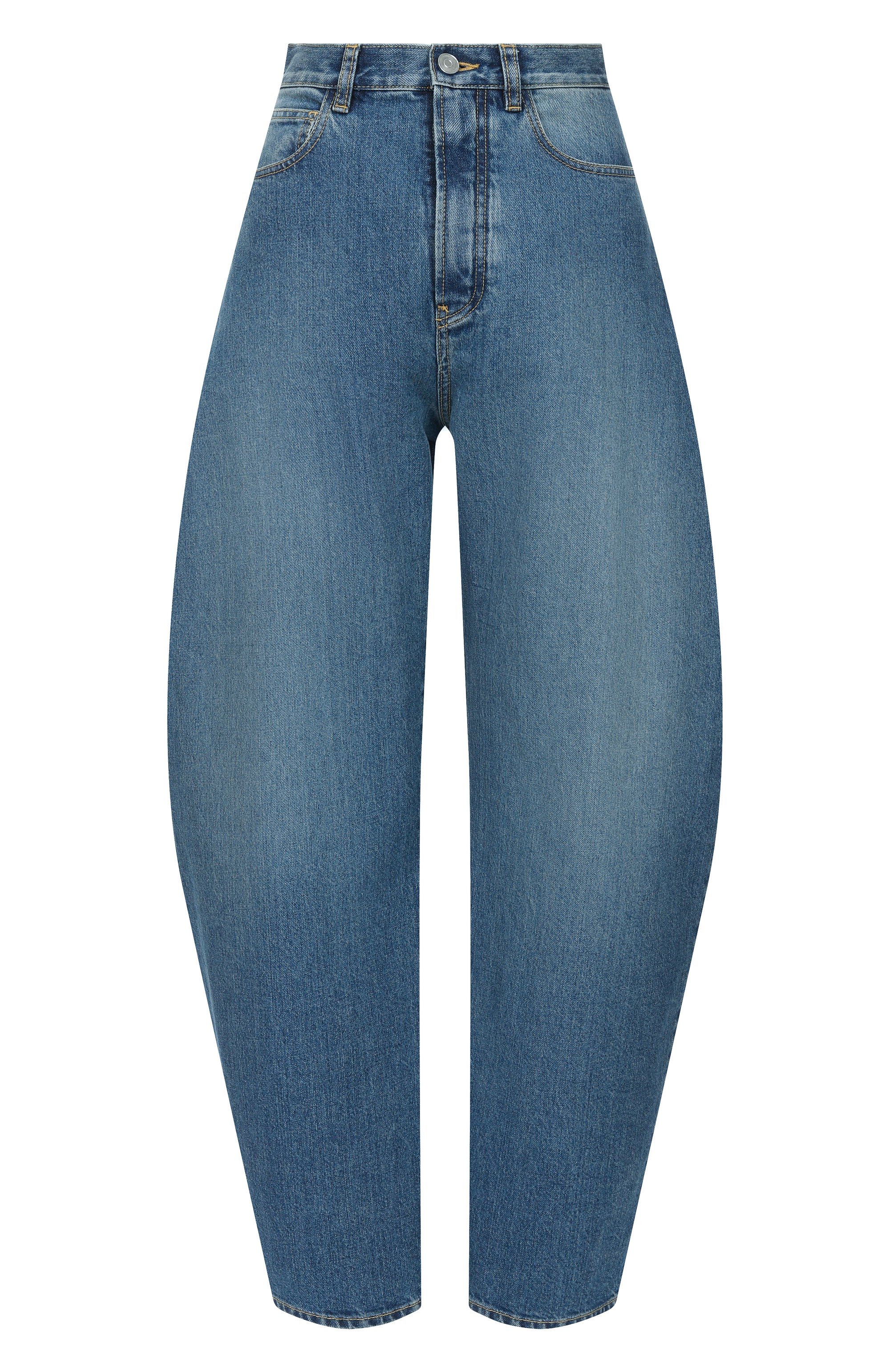 Джинсы ALAIA голубого цвета по цене 161000 руб., арт. AA9P0176T536A, фото 1 Джинсы ALAIA, арт. AA9P0176T536A, фото 1