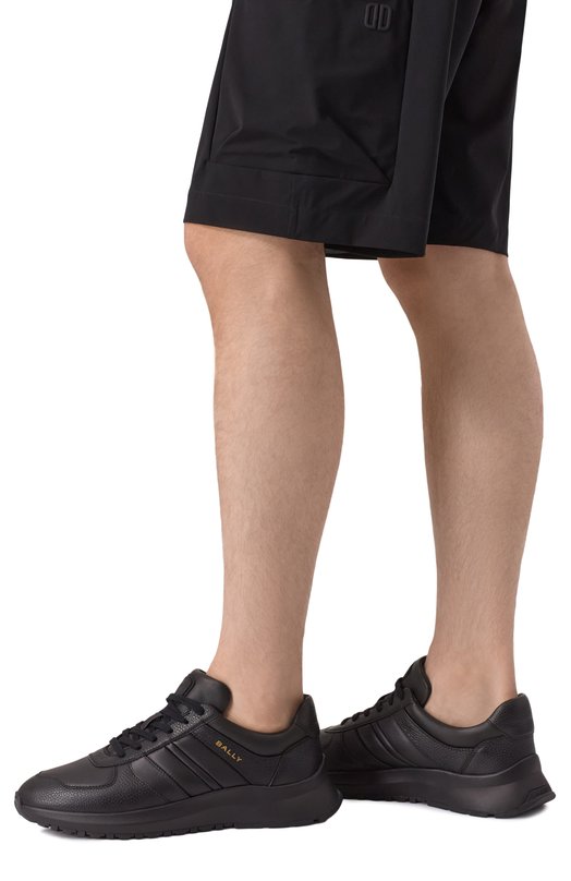 Кожаные кроссовки Outline Bally MSK09S/VT238 Чёрный  MSK09S/VT238 Фото 3