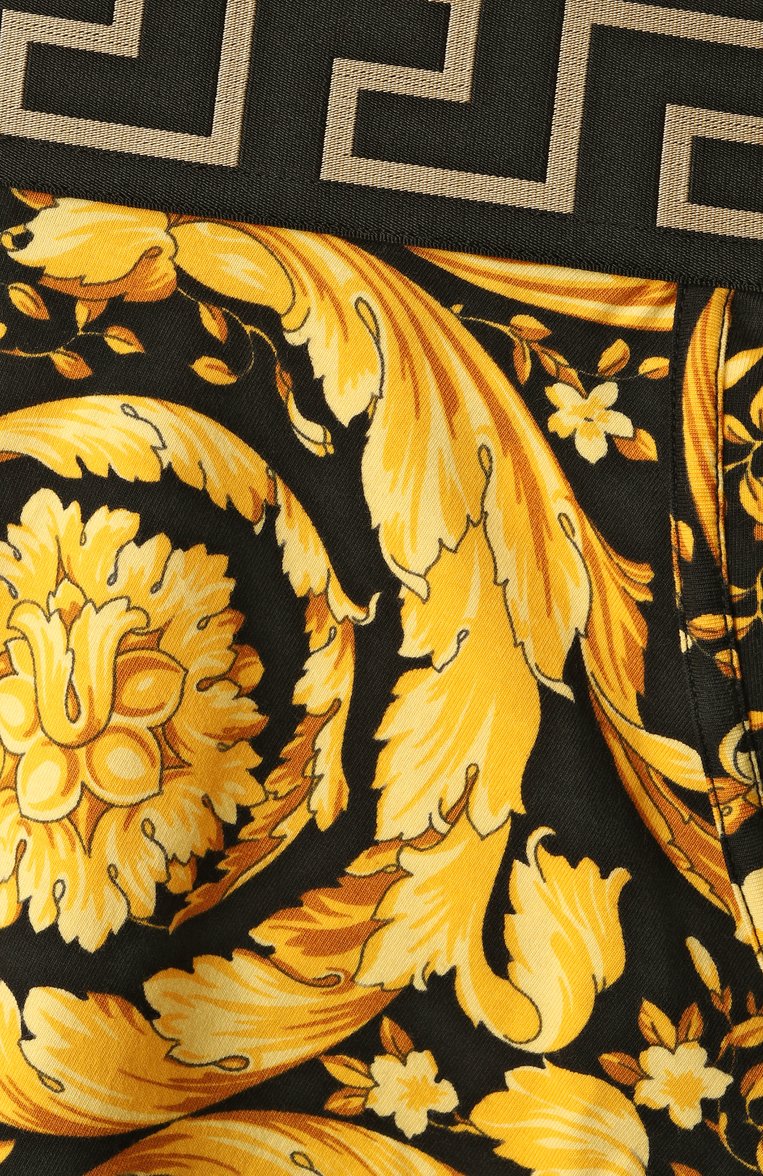 Мужские хлопковые боксеры VERSACE черного цвета, арт. 1001384/1A11188 | Фото 4 (Нос: Не проставлено; Кросс-КТ: бельё; Трусы М: Боксеры; Мужское Кросс-КТ: Трусы; Материал внешний: Хлопок)