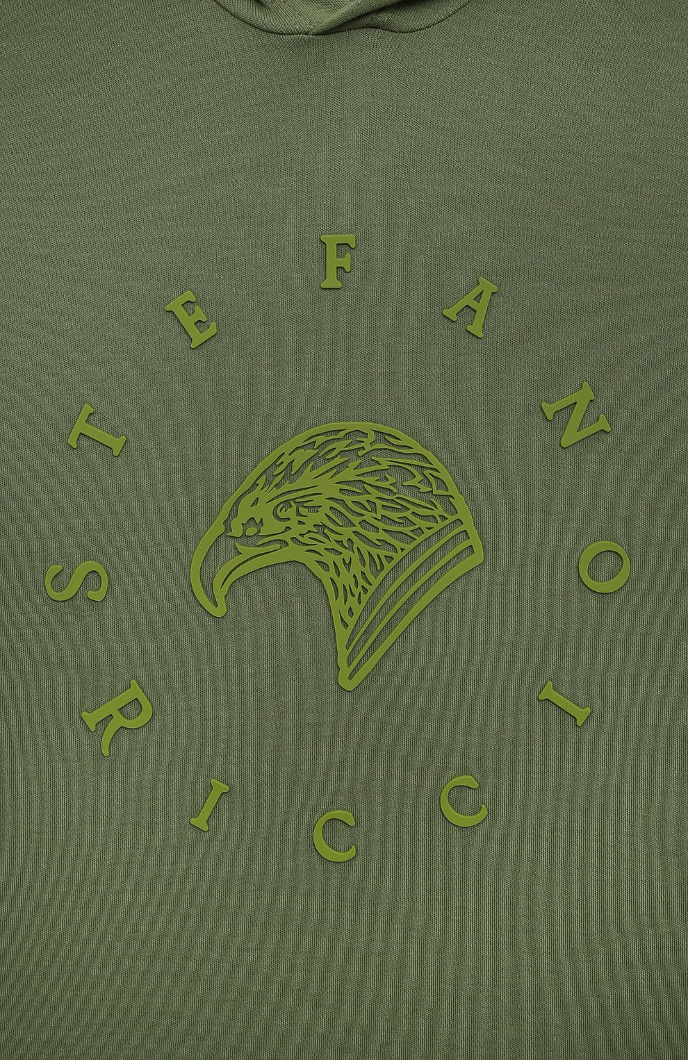 Хлопковая футболка STEFANO RICCI JUNIOR хаки цвета по цене 38250 руб., арт. YNH4101030/LUXT, фото 3 Хлопковая футболка STEFANO RICCI JUNIOR, арт. YNH4101030/LUXT, фото 3