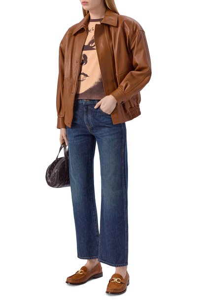 Кожаные лоферы FERRAGAMO, арт. 01K580/785, фото 3