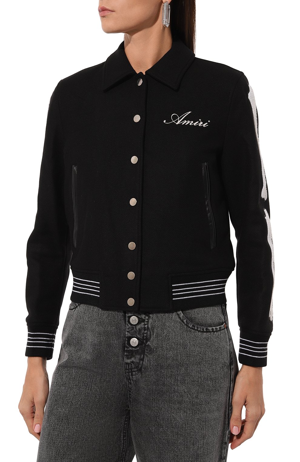 Шерстяной бомбер AMIRI, арт. AW0UVY1008, фото 3