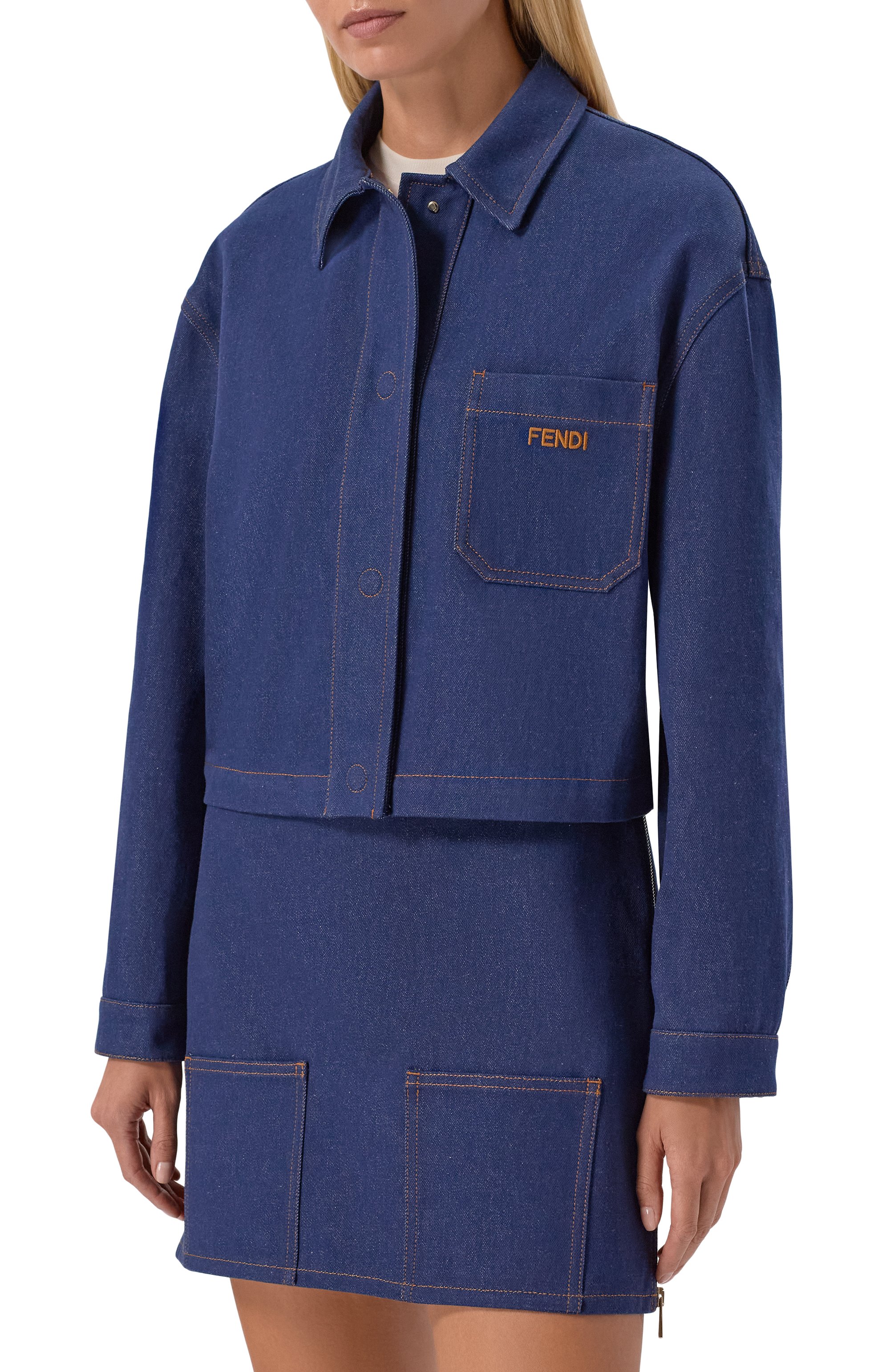Джинсовая куртка FENDI, арт. FLF856/A0HS, фото 3