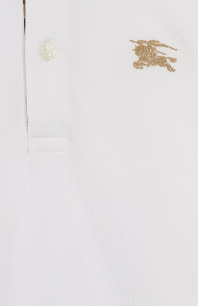 Хлопковое поло BURBERRY, арт. 8105073, фото 3